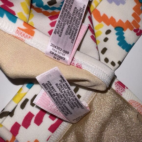 Victoria's Secret Y2K Floral Paisley Multicolor String Bikini Swimsuit Medium - Picture 10 of 10